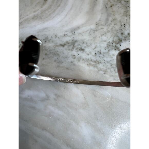 Kendra Scott Edie cuff bracelet silver black - Picture 9 of 9